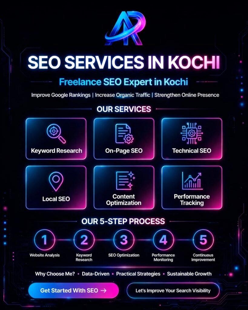 SEO services in Kochi by Adithya Ramesh