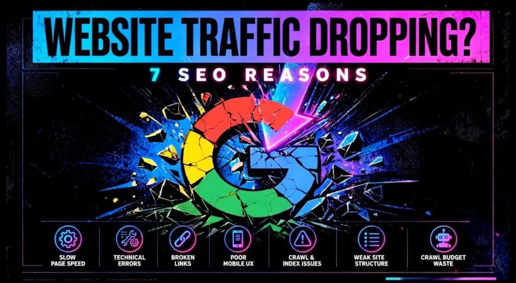 Website Traffic Dropping? 7 SEO Reasons and How to Fix Them